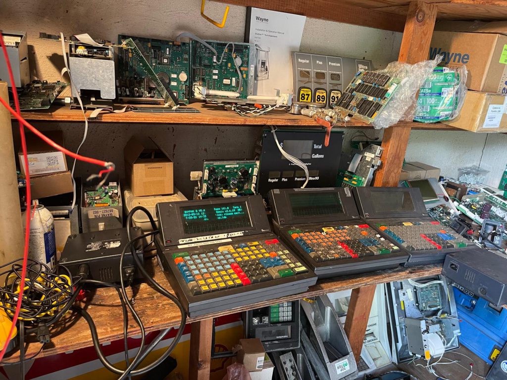 Wayne fuel dispenser repair and calibration equipment at EPS service center in New Jersey